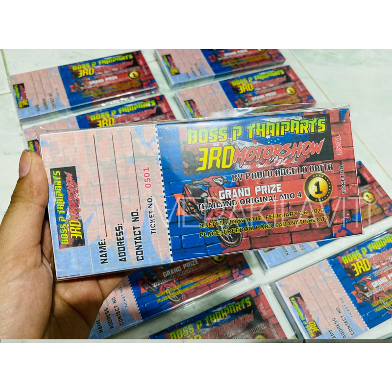 Raffle Ticket (1pad) Shopee Philippines