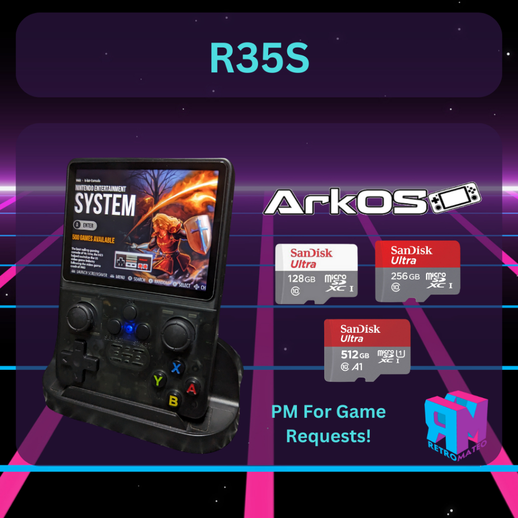 R35S R36S ArkOS Memory Card With Games. Original Sandisk/Samsung Cards ...