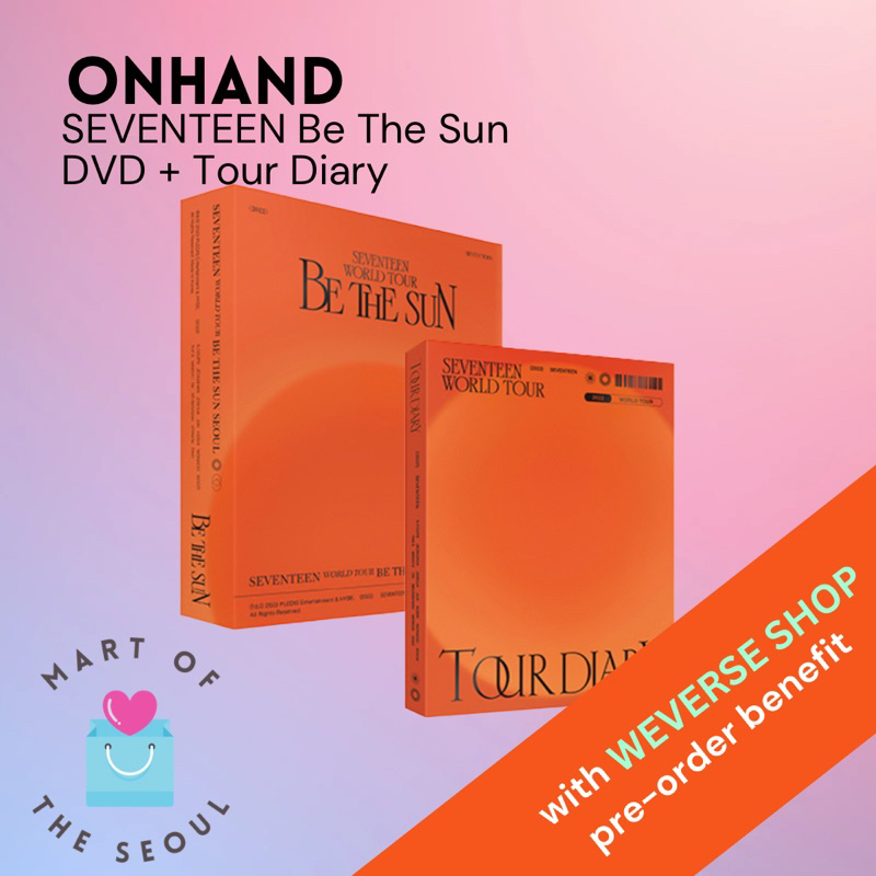 [ONHAND] SEVENTEEN SVT Be The Sun - DVD and Tour Diary SET with POB