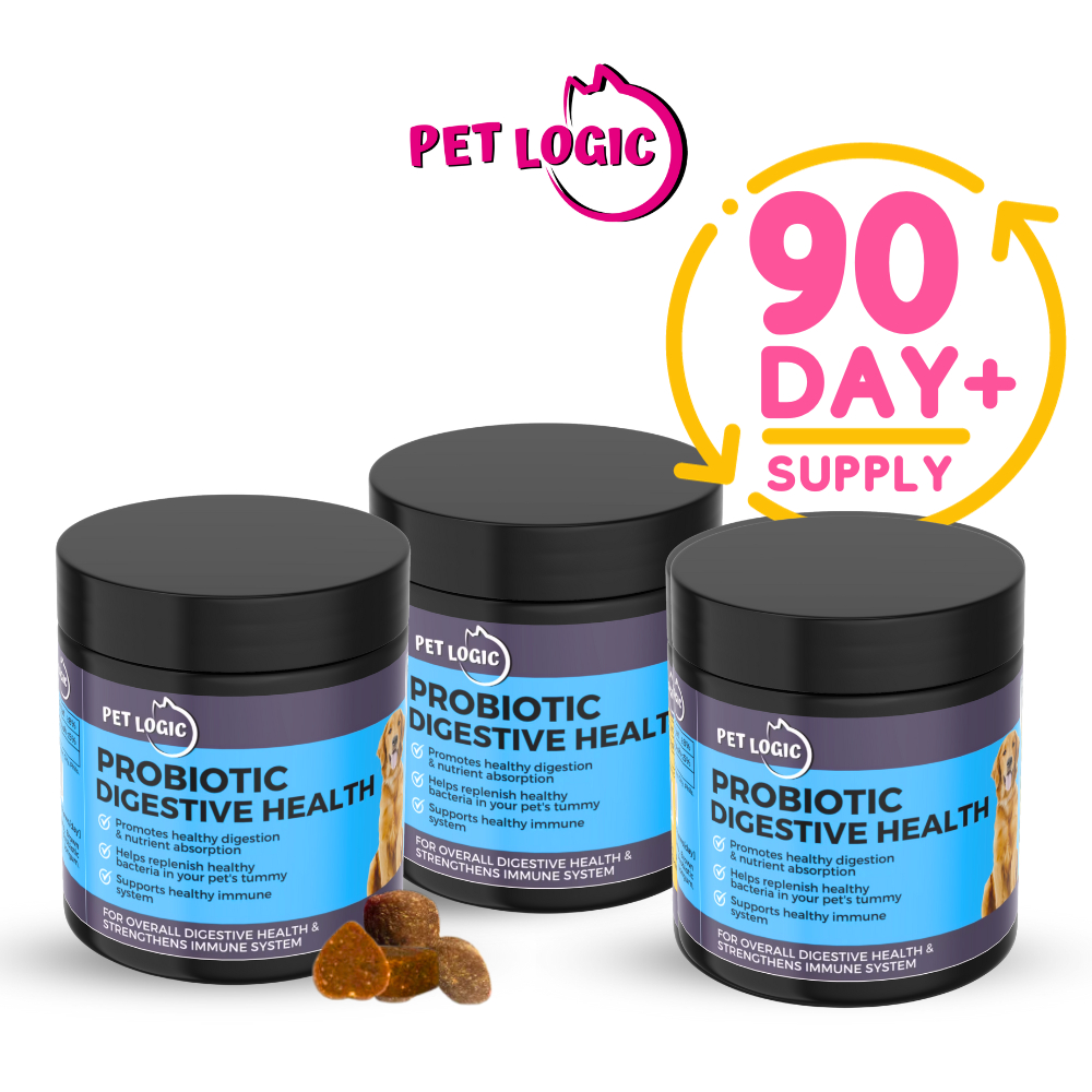 Pet Logic Probiotic Digestive Health Dog & Cat Treats Supplement 3 X