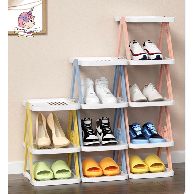 CLEARANCE Morandi Color Double Triple Layer Shoe Rack Organizer Rack ...