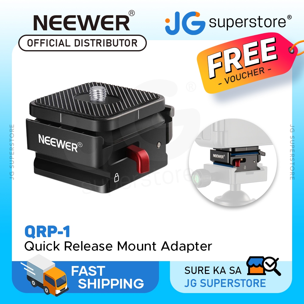 Neewer QRP-1 Aluminum Quick Release Camera Mount Adapter with 1/4