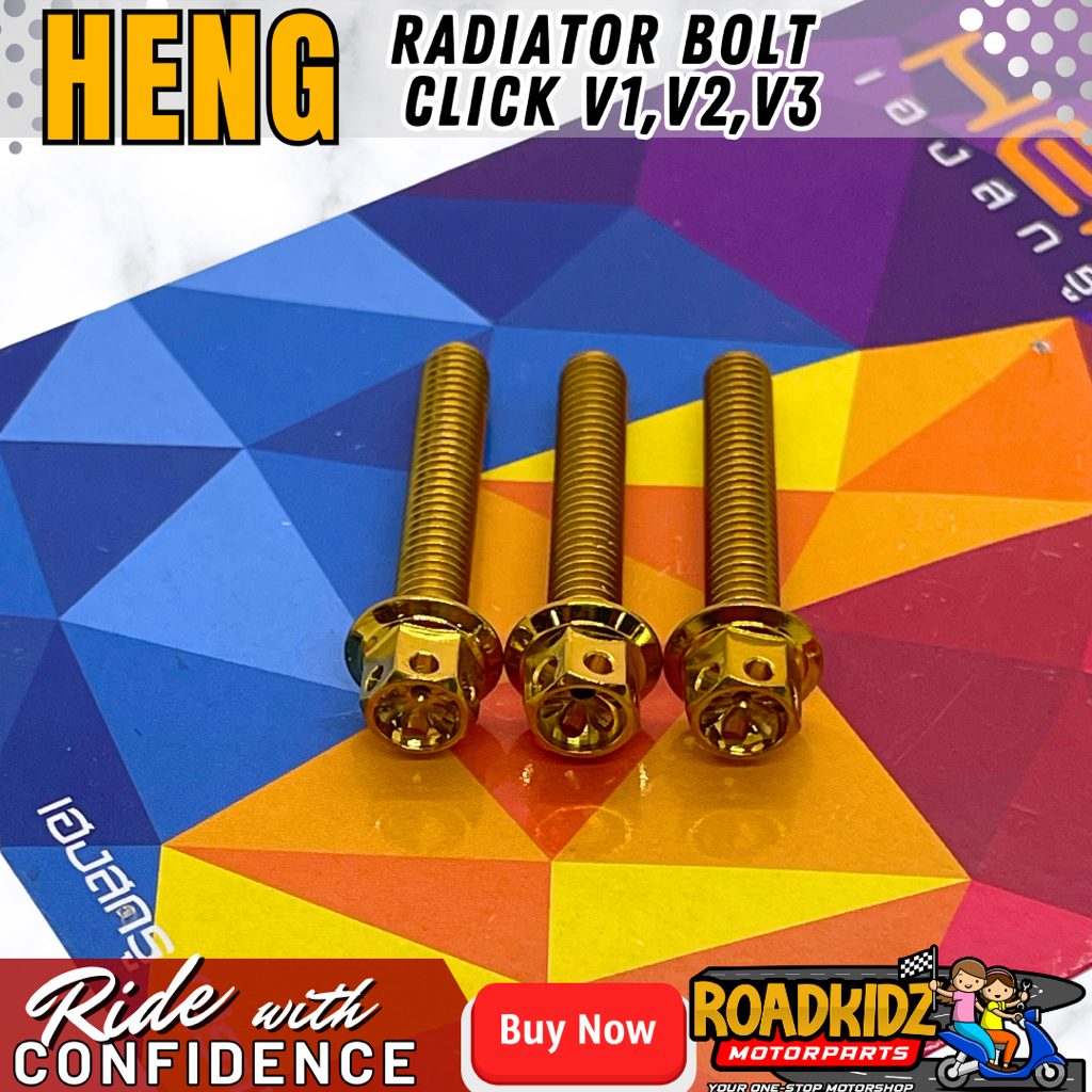 RADIATOR BOLT SET CLICK V1/V2/V3 STOCK RADIATOR | Shopee Philippines
