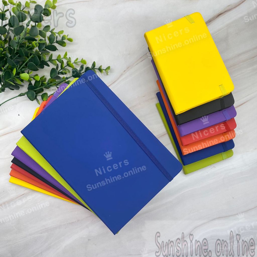 A5 & A6 Stationery Moleskin Rubber Diary Strap Notebook w/ Strap String