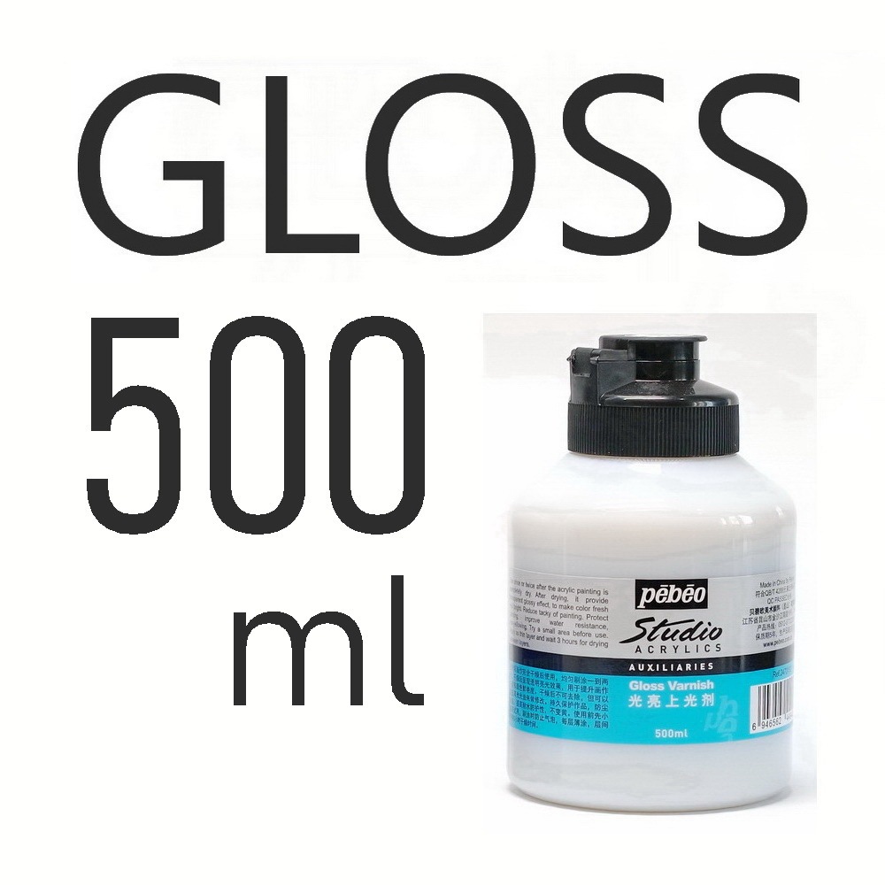 PEBEO Studio Acrylic VARNISH Gloss or Matte 75ml / 500ml One piece only, choose your