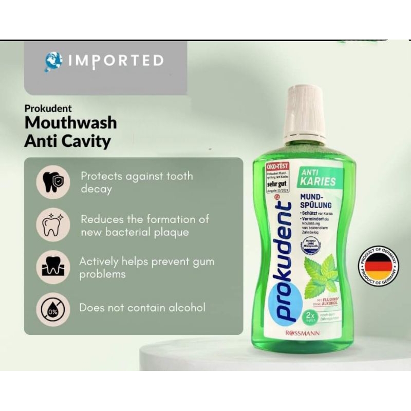 Prokudent Mouthwash Anti caries 500ml Shopee Philippines