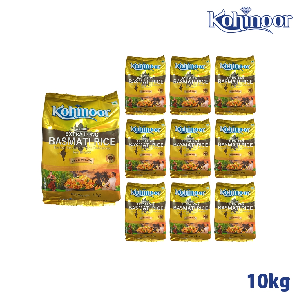 10kg Kohinoor Extra long Basmati Rice (Gold) aged to perfection Shopee Philippines