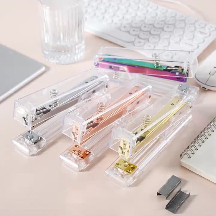 [#PT036] #12 Aesthetic Metal Acrylic Transparent Office School Supplies ...
