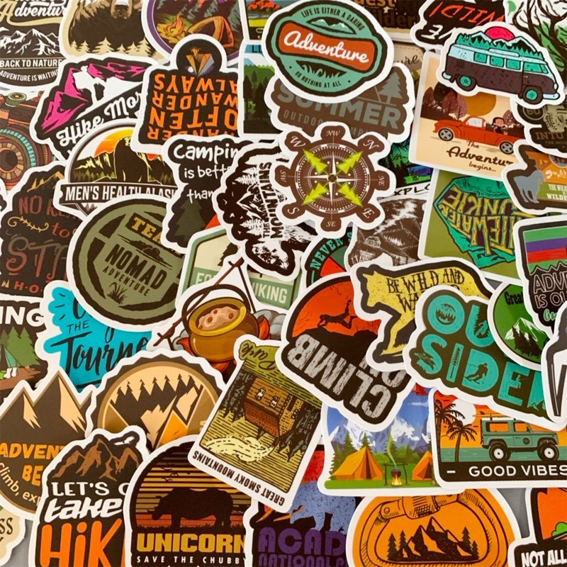 50pcs outdoor travel personality graffiti stickers stickers suitcase ...