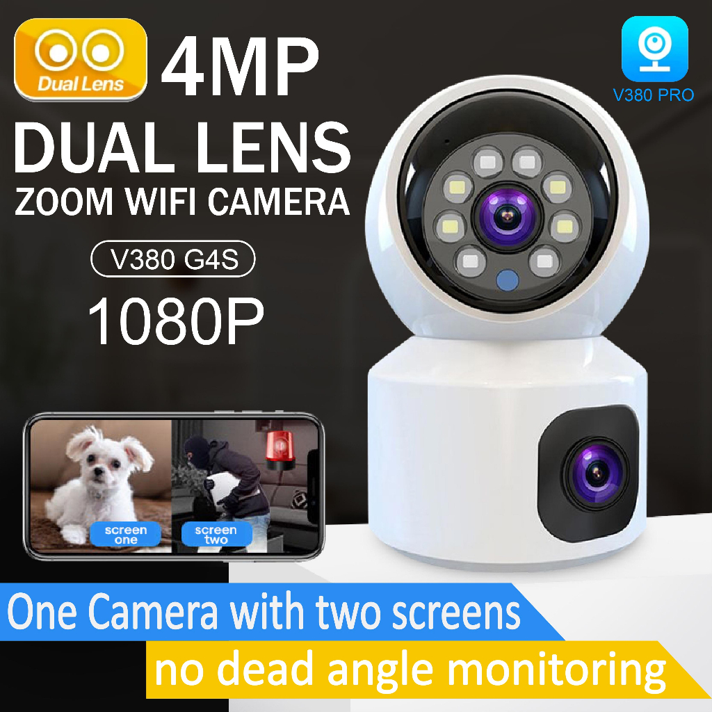 V380 BQ2 CCTV Camera Wifi Connect to Cellphon 4MP HD Multiple Night ...