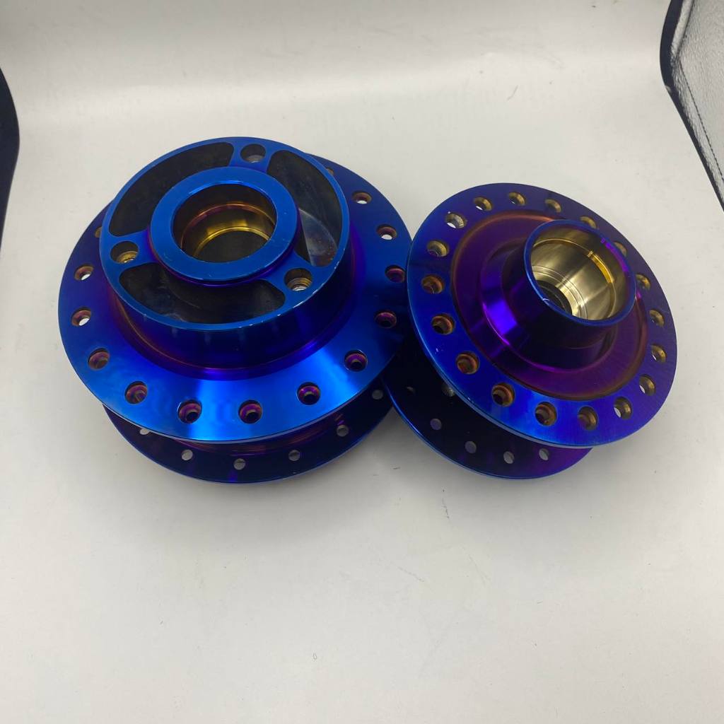 Mugen Titanium Blue Hub set Front and Rear XRM/Wave/RAIDER150 | Shopee ...
