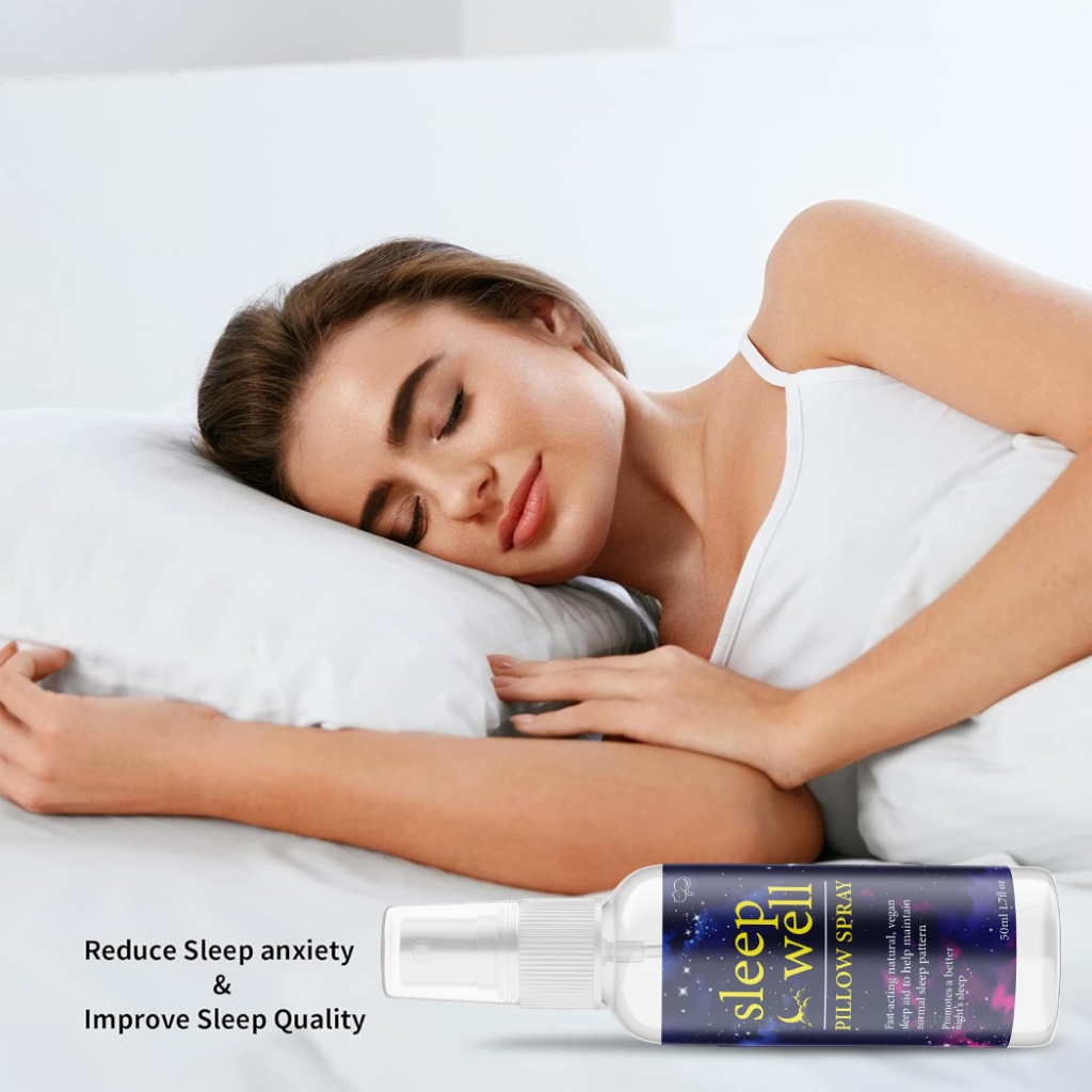 SleepWell Bliss Lavender Pillow Spray for Peaceful Sleep Lavender