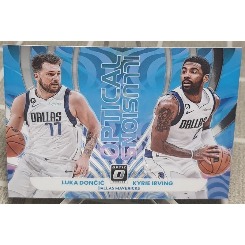 2022 Optic Optical Illusions Luka Doncic and Kyrie Irving NBA card ...