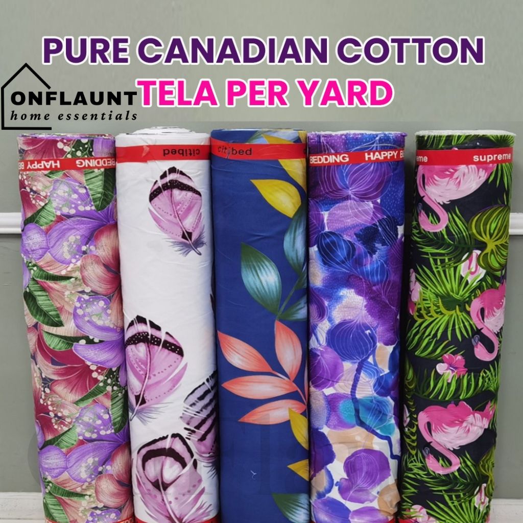 OnFlaunt Tela/Fabric Pure Canadian Cotton 96inch Width TELA Only Per
