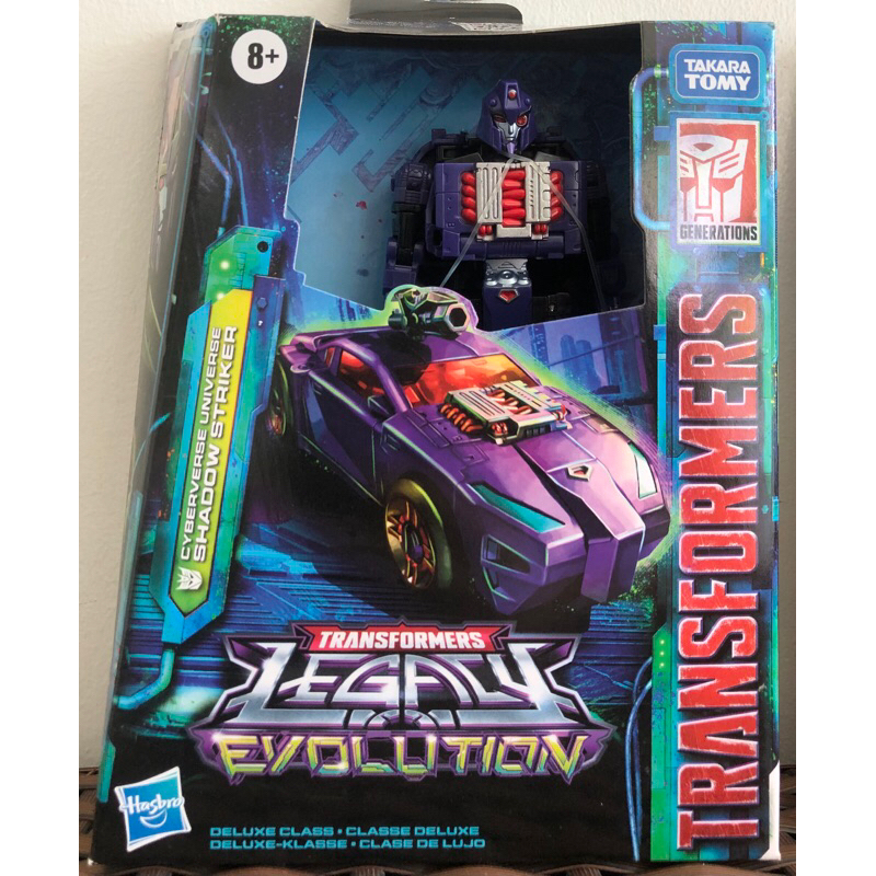 Tomy Takara Cyberverse Universe Deluxe Class Shadow Striker Transformers Legacy Evolution 