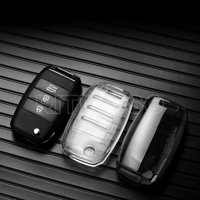 Kia Picanto, Soluto, Stonic, Seltos, Sorento Soft TPU Car Key Cover