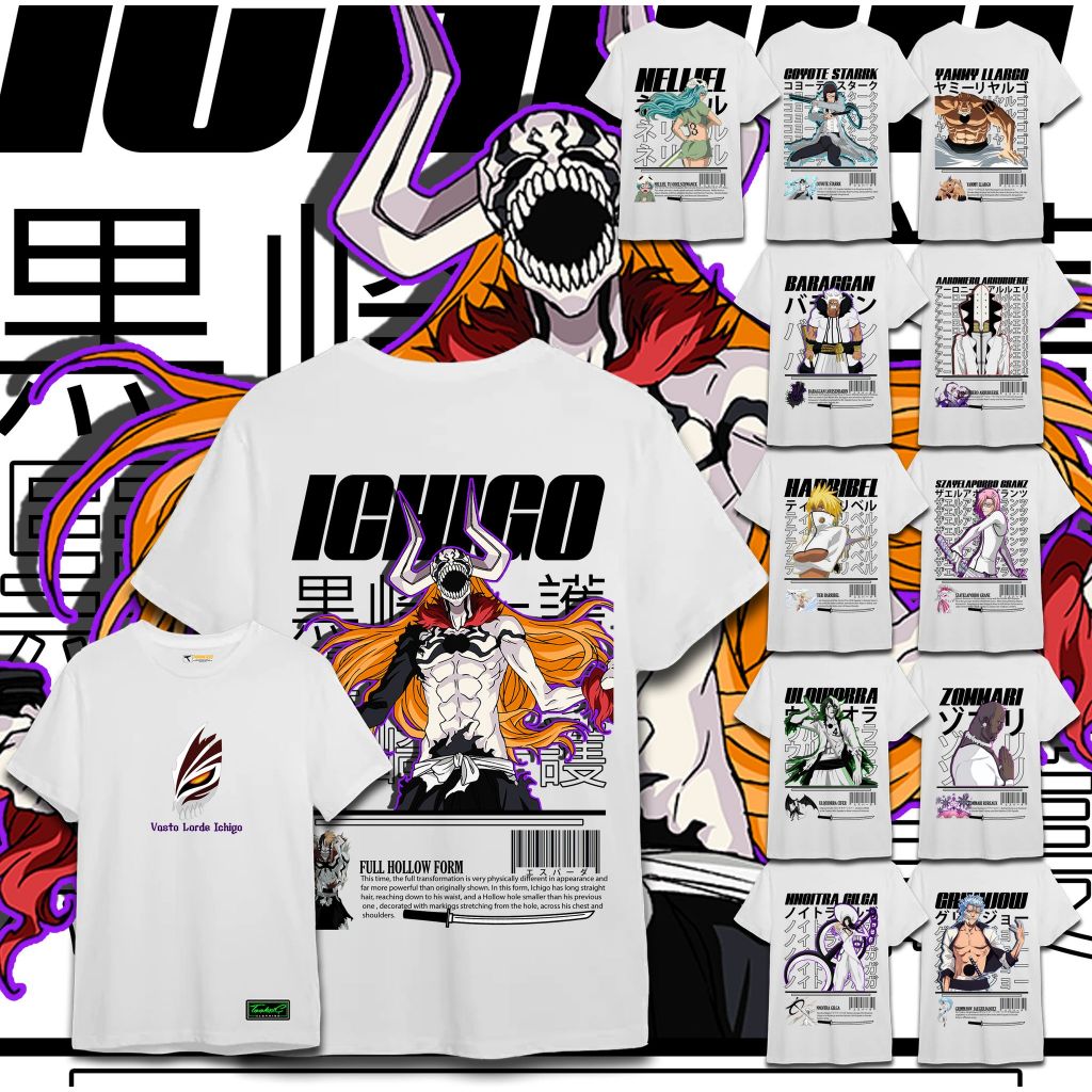 Bleach Espada Arrancar Anime Shirt Sublimation Print Tookxic
