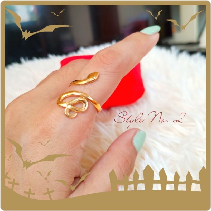10k Pure Gold Filled Rings for Ladies ( Adjustable Sizes) | Shopee ...