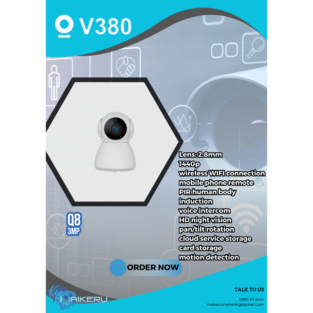 V380 PRO Q8 WIFI SMART NET CAMERA | Shopee Philippines