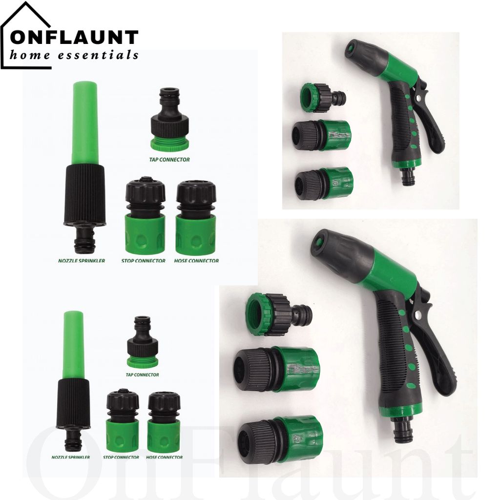 OnFlaunt Water Hose Nozzle Set Spray Gun Set Multifunctional Water