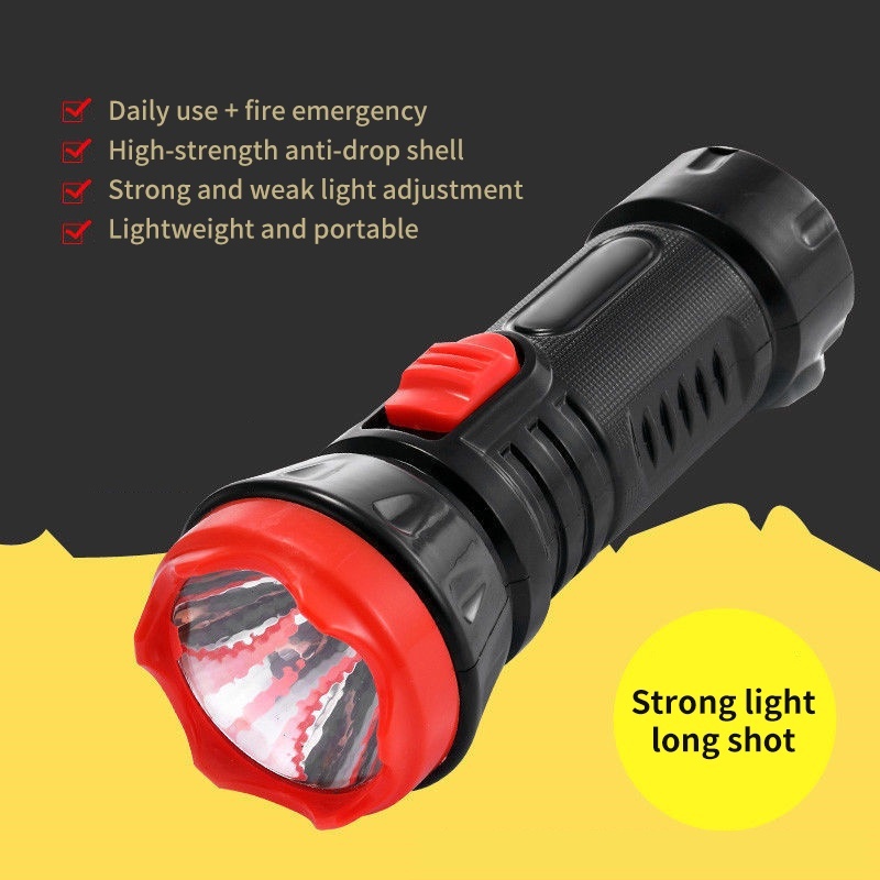 Led Electric Torch Rechargeable Flashlight Emergency Light Flashlight Shopee Philippines