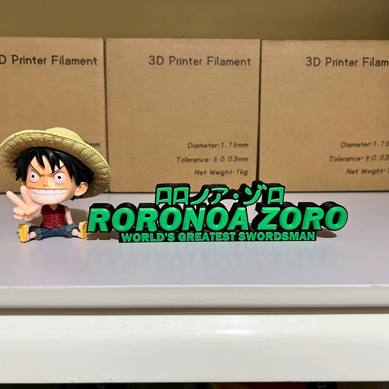 Roronoa Rozo Name 3D Logo shelf display collectible collection toy gift ...