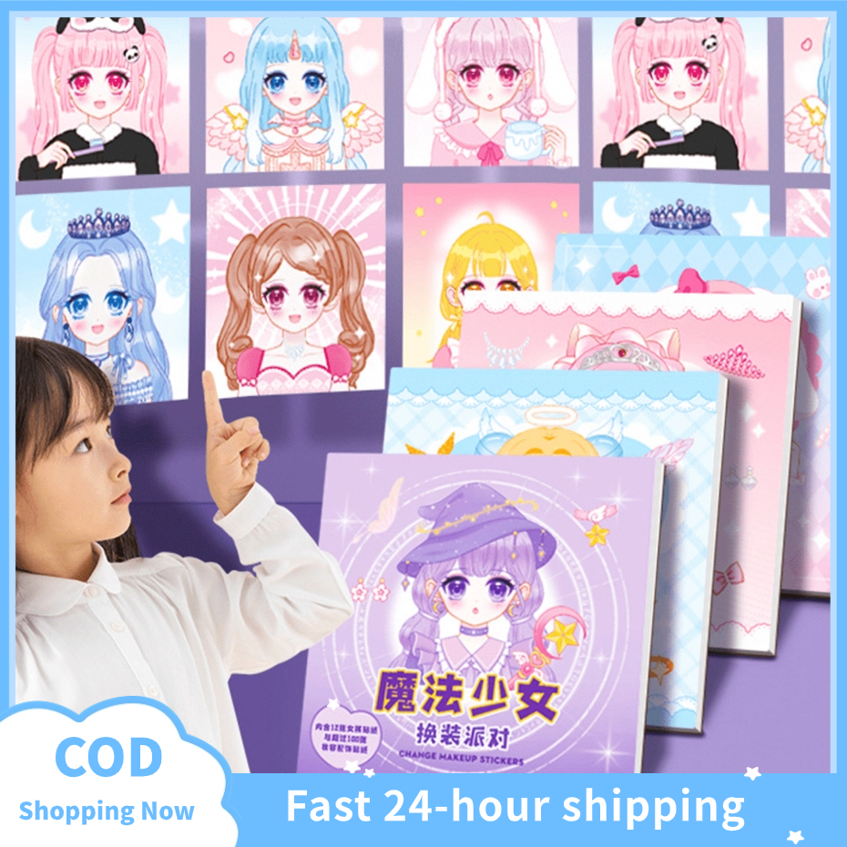 34 Styles NEW Princess Dressup Stickers Beautiful Princess Change ...
