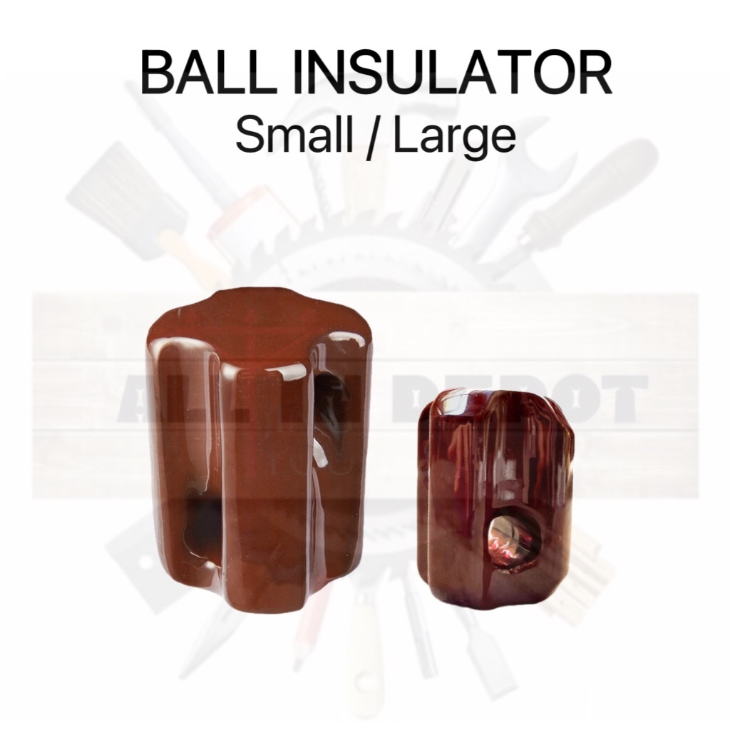 PORCELAIN Ball Insulator Small & Medium Electrical Insulators Shopee