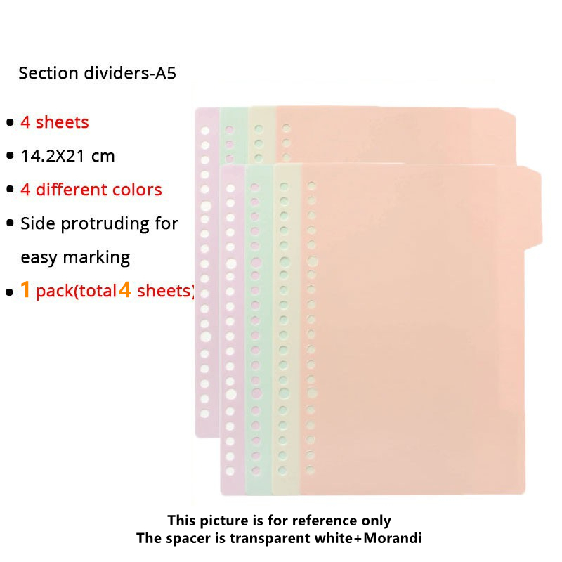 A5 Grid Paper Loose Leaf Binder Divider 100gsm 2 Pack A5 Notebook 2 ...