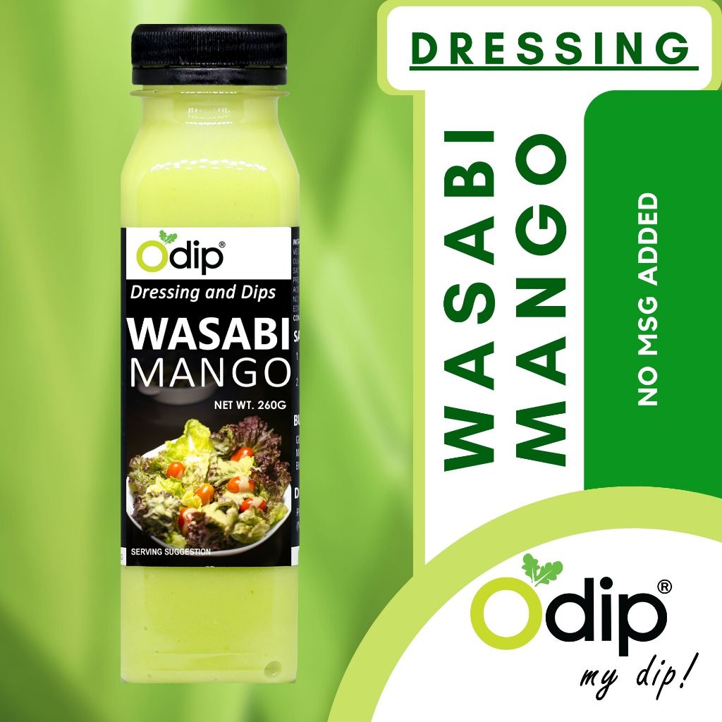 Odip Wasabi Mango Dressing 260g ( Vegetable Salad Dressing Healthy