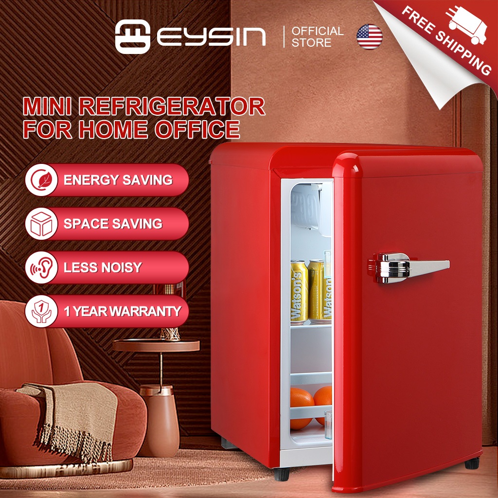 Eysin MR55 Retro Mini Refrigerator 45L Portable single door fridge For