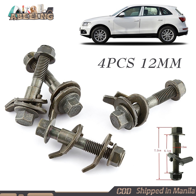 4Pcs 12mm Wheel Alignment Camber Bolt Kit Car Adjustment Repair for
