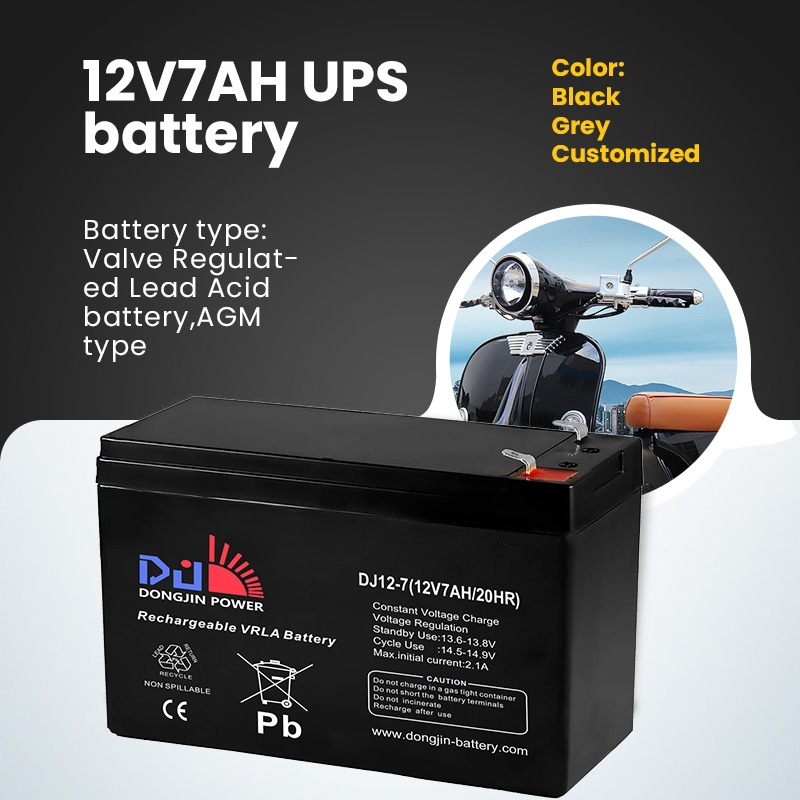 [COD] DongJin Power 12V7AH UPS Battery VRLA Sealed Lead Acid battery 12 ...