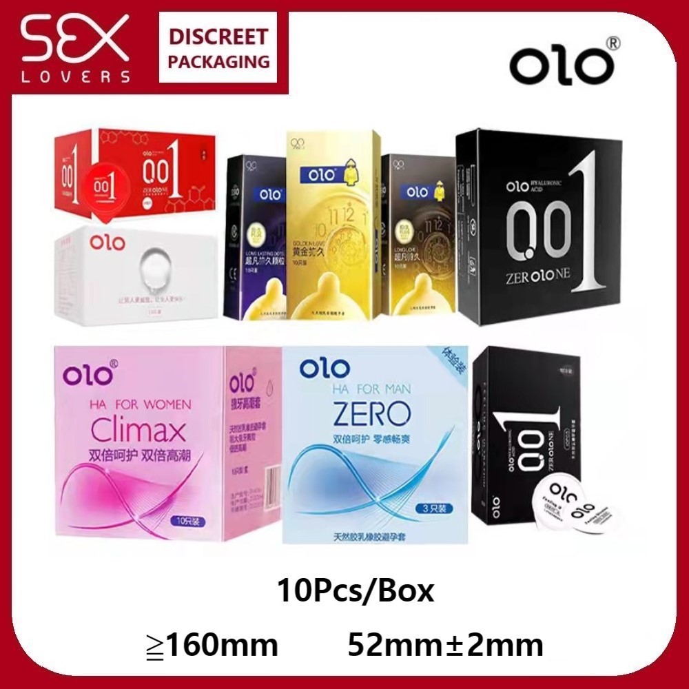 Sexlover Original Olo Feeling Ultra Thin Natural Rubber Latex Condom For Men 10pcsbox Shopee 1237