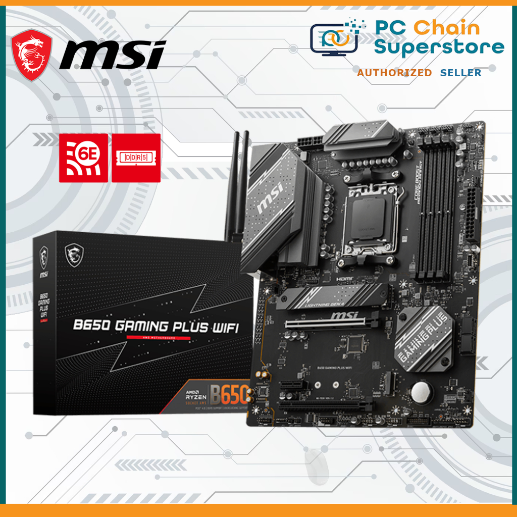 Msi B Gaming Plus Wifi Ddr Atx Am Motherboard Shopee Philippines