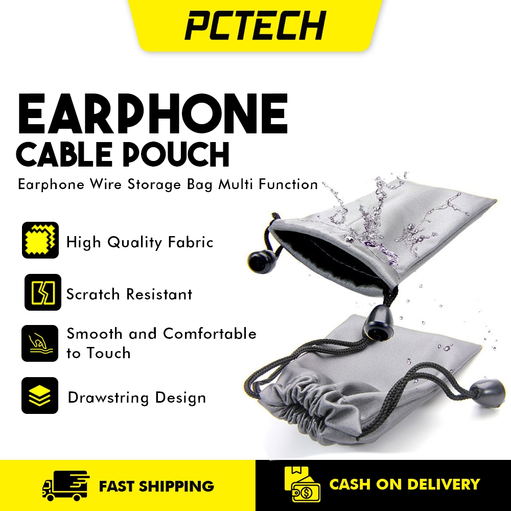 Popcorn Earphone Cable TWS Earbud Pouch Carrying Bag Protection ...