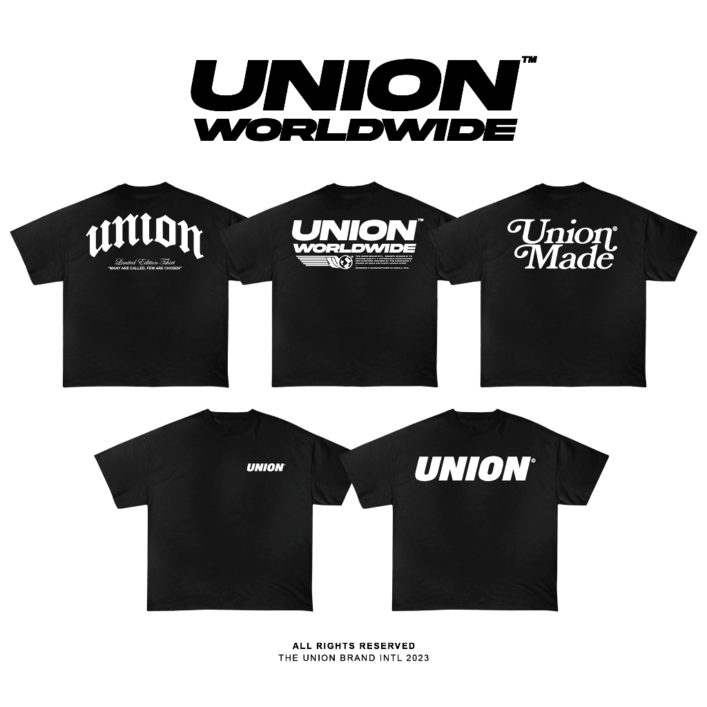 UNION MADE* Oversized Tee Collection by The Union Brand. Shopee