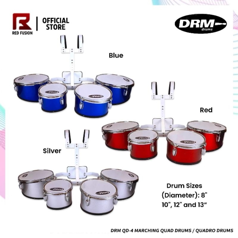 DRM QD-4 Marching Quad Drums/ Quadro Drums | Shopee Philippines