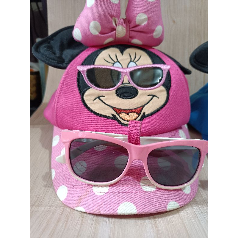 Original Disney Minnie Mouse Cap Shades Girl Accessories 35 yro