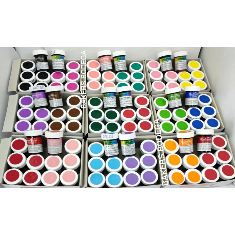 CHEFMASTER FOOD COLOR GEL 1OZ | Shopee Philippines