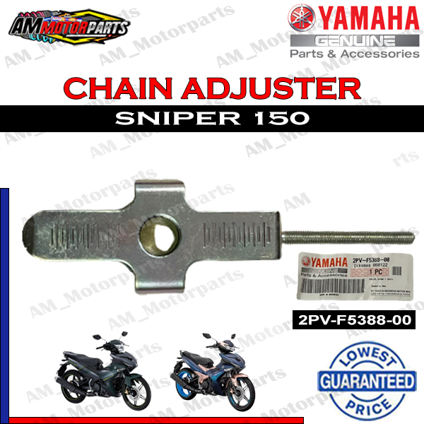 CHAIN ADJUSTER FOR SNIPER 150 (2PVF538800) YAMAHA GENUINE PARTS