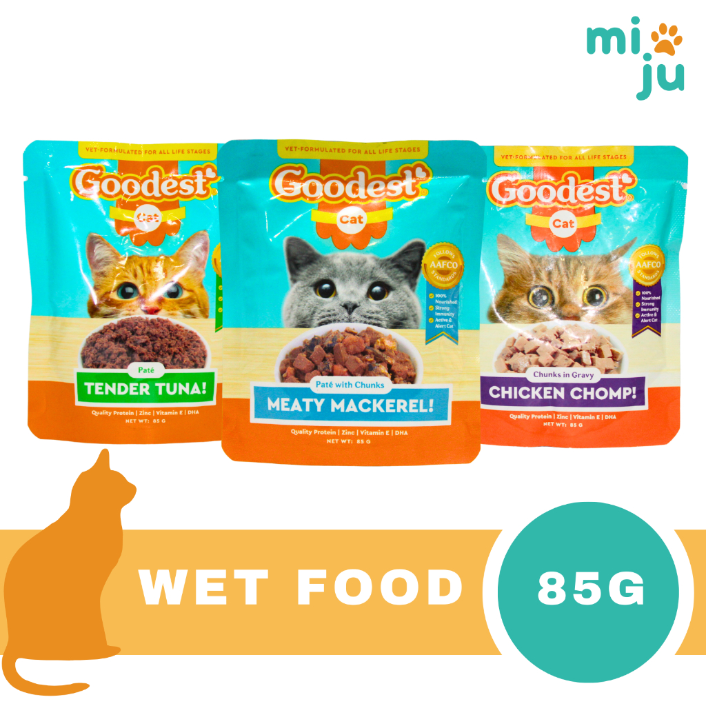 Goodest Wet Cat Food (Meaty Mackerel/Tender Tuna/Chicken Chomp) 85g