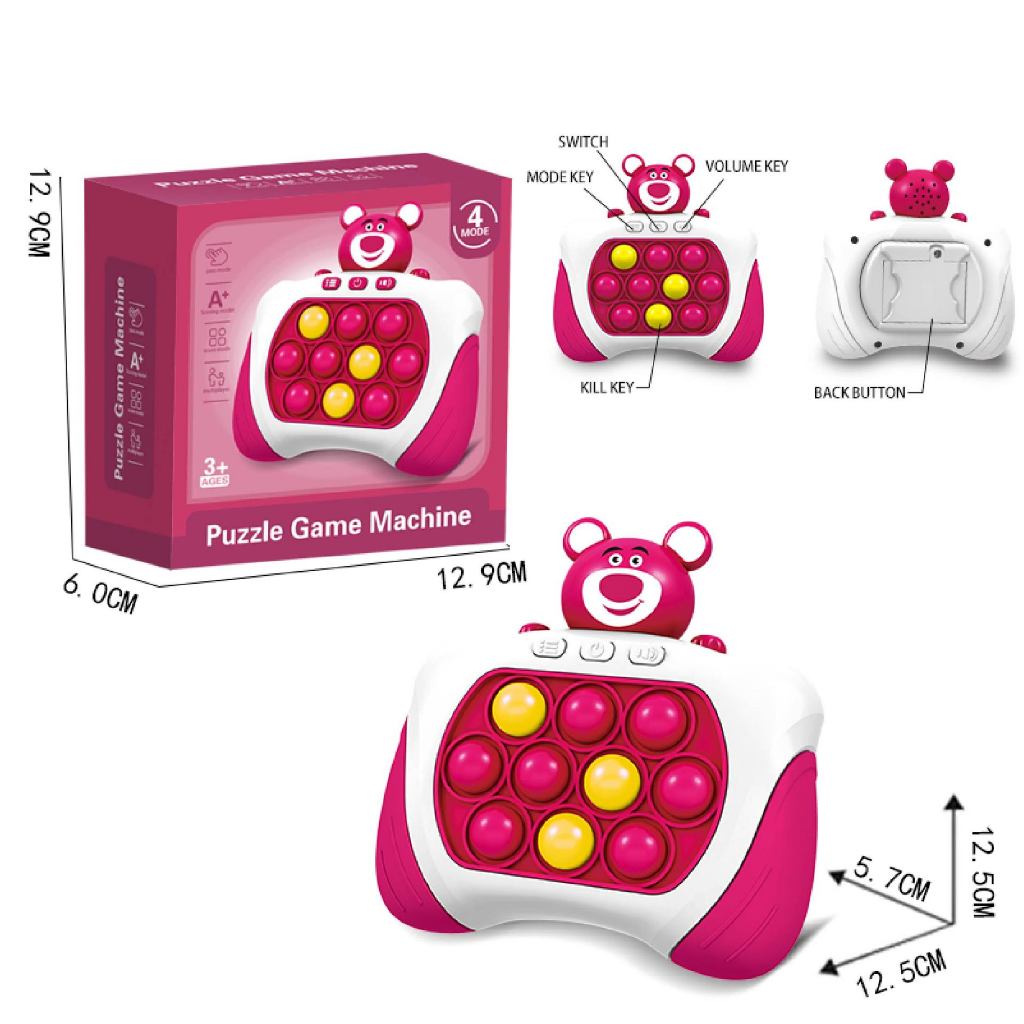 Children Pop It Game Machine 4 modes Speed Push Handle Game Quick Push