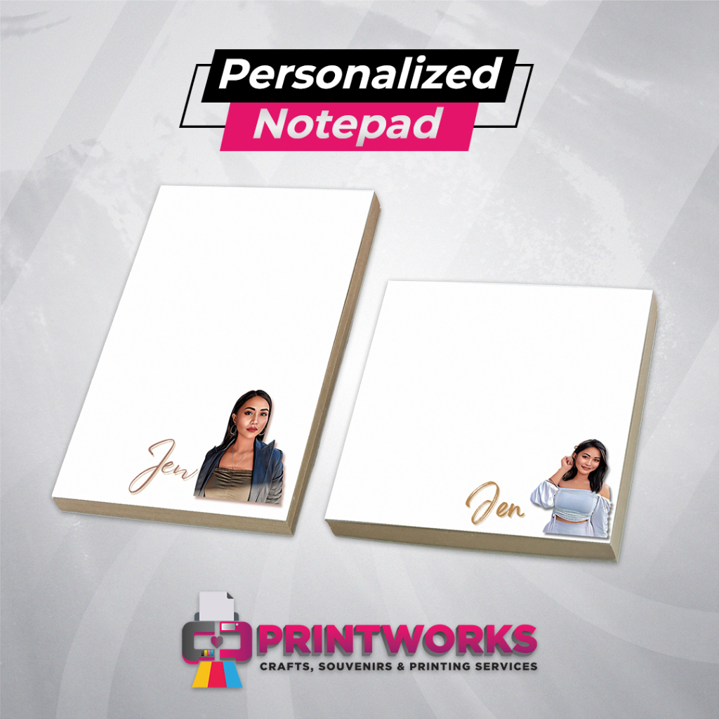 Personalized Memo Pads / Notepads Plain White plus Photo lab Picture
