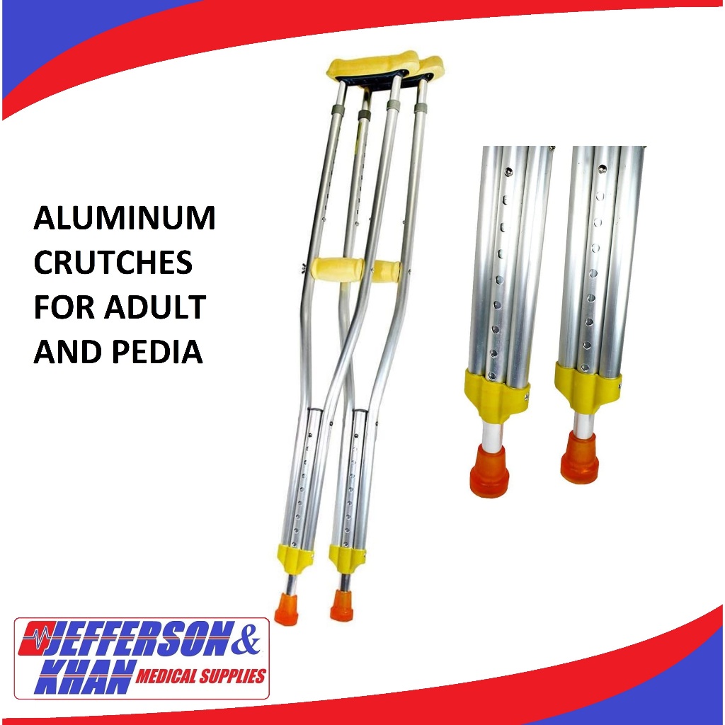 Saklay Adjustable Aluminum Crutches (By Pair - 2pcs) | Shopee Philippines