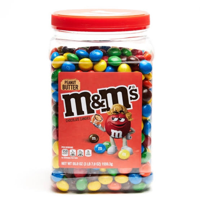 M&M's Peanut Butter Chocolate Candies Jar 55oZ | Shopee Philippines