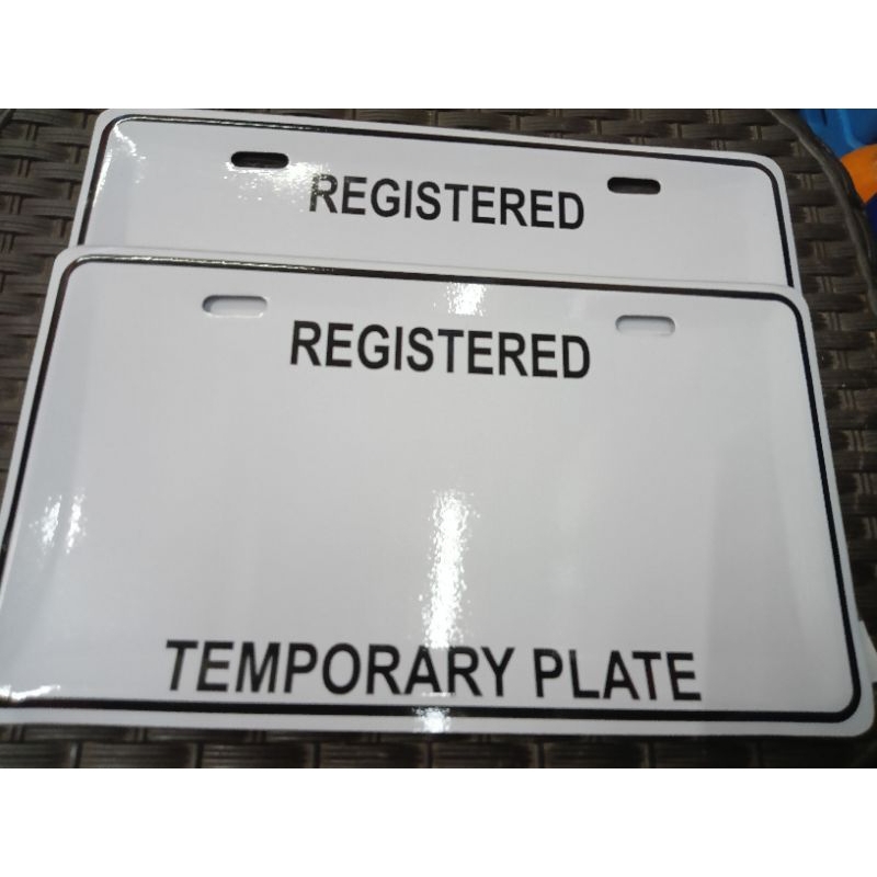 new size temporary plate Shopee Philippines
