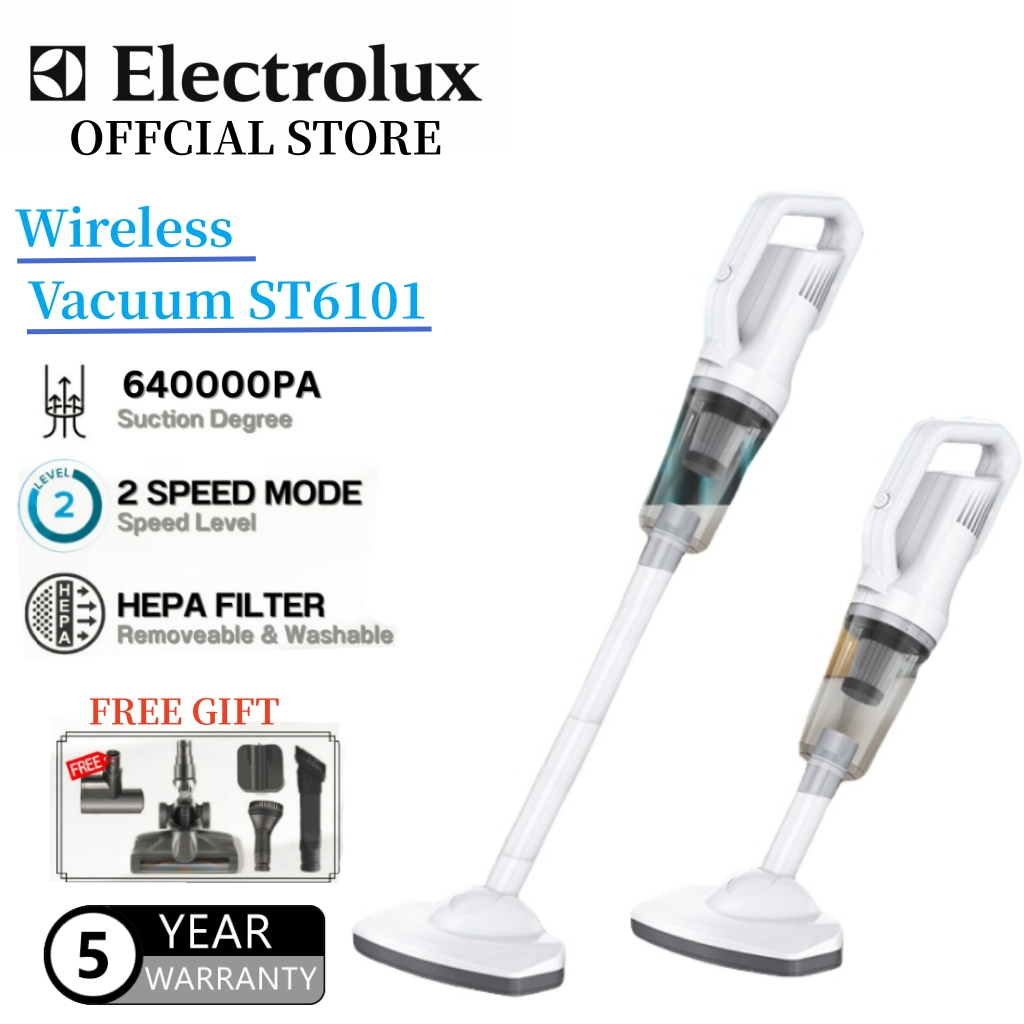 Electrolux Cordless Vacuum Cleaner ST6101 UltraQuiet Lightweight