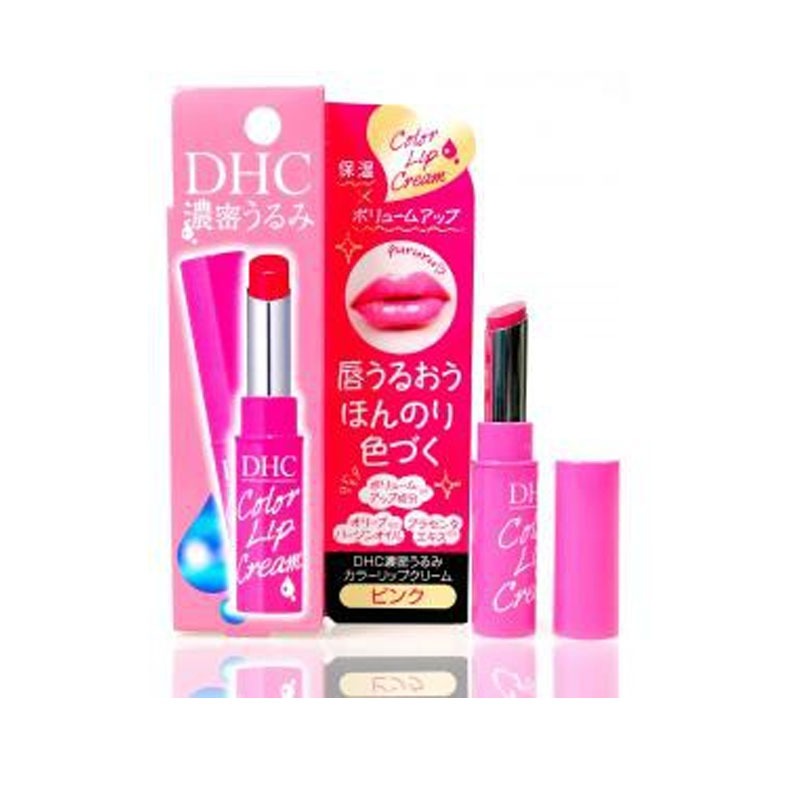 DHC Japan Color Lip Cream Moist Lip Balm Lip Stick (pink) 1.5g | Shopee ...