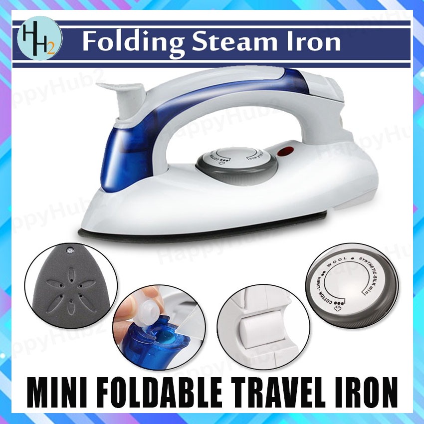 Mini Portable Foldable Electric Steam Iron for Clothes 3 Gears Flatiron  Travel 